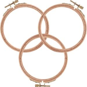Sherbo 3 inch beechwood embroidery hoops 3 pack